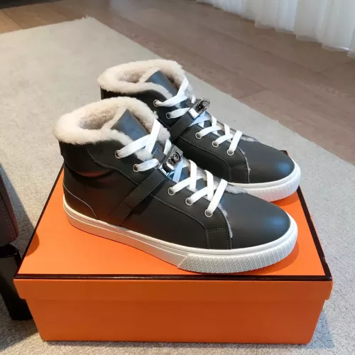 Replica Hermes High Tops Shoes For Men #1387550 $145.00 USD for Wholesale