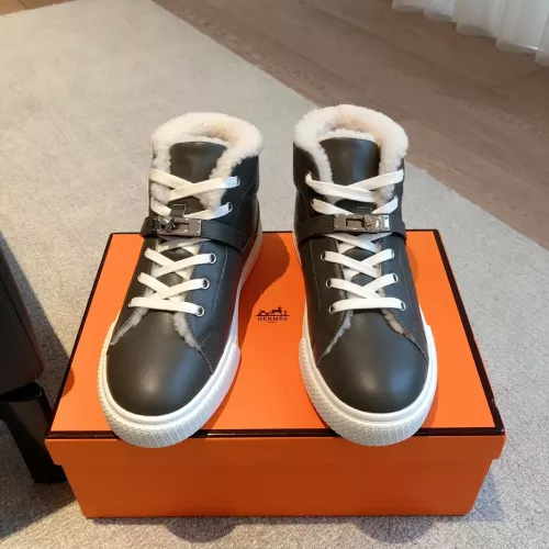 Replica Hermes High Tops Shoes For Men #1387550 $145.00 USD for Wholesale