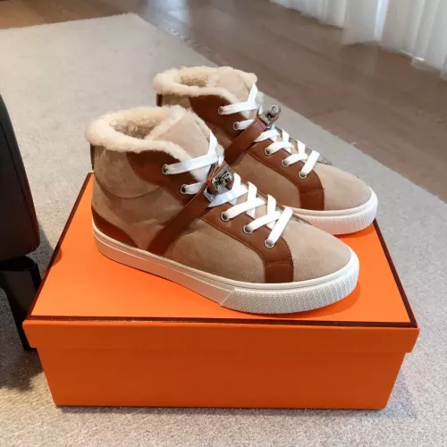 Replica Hermes High Tops Shoes For Women #1387555 $145.00 USD for Wholesale