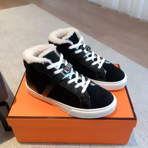 Replica Hermes High Tops Shoes For Women #1387561 $145.00 USD for Wholesale