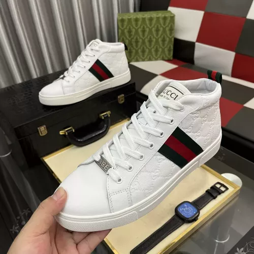 Gucci High Tops Shoes For Men #1387722 $88.00 USD, Wholesale Replica Gucci High Tops Shoes