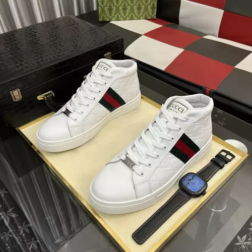 Replica Gucci High Tops Shoes For Men #1387722 $88.00 USD for Wholesale