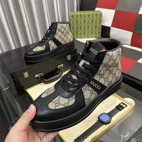 Gucci High Tops Shoes For Men #1387725 $85.00 USD, Wholesale Replica Gucci High Tops Shoes