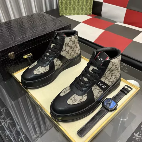 Replica Gucci High Tops Shoes For Men #1387725 $85.00 USD for Wholesale