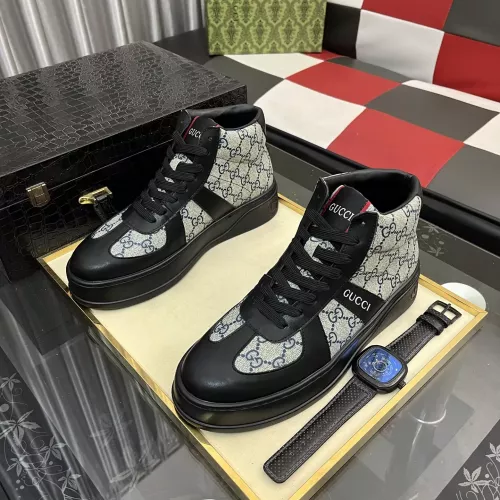 Replica Gucci High Tops Shoes For Men #1387726 $85.00 USD for Wholesale