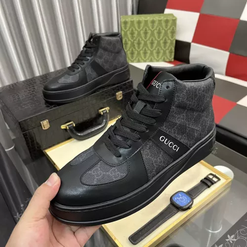 Gucci High Tops Shoes For Men #1387729 $85.00 USD, Wholesale Replica Gucci High Tops Shoes