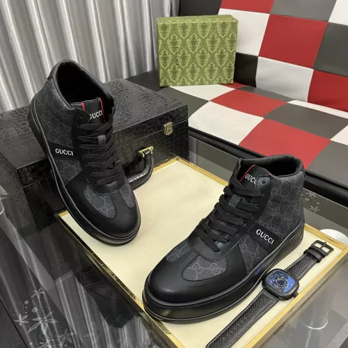 Replica Gucci High Tops Shoes For Men #1387729 $85.00 USD for Wholesale
