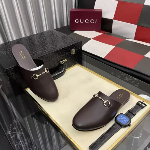 Replica Gucci Slippers For Men #1387858 $92.00 USD for Wholesale