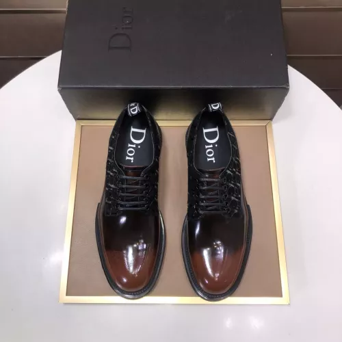 Replica Christian Dior Leather Shoes For Men #1387862 $128.00 USD for Wholesale