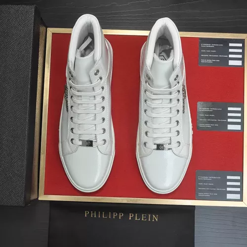 Replica Philipp Plein PP High Tops Shoes For Men #1387888 $92.00 USD for Wholesale