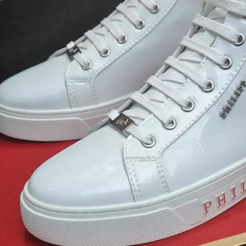 Replica Philipp Plein PP High Tops Shoes For Men #1387888 $92.00 USD for Wholesale
