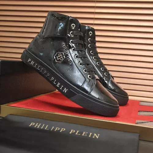Replica Philipp Plein PP High Tops Shoes For Men #1387894 $92.00 USD for Wholesale