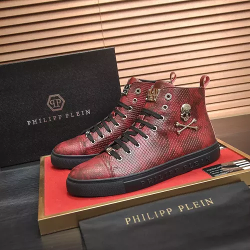 Philipp Plein PP High Tops Shoes For Men #1387899 $92.00 USD, Wholesale Replica Philipp Plein PP High Tops Shoes