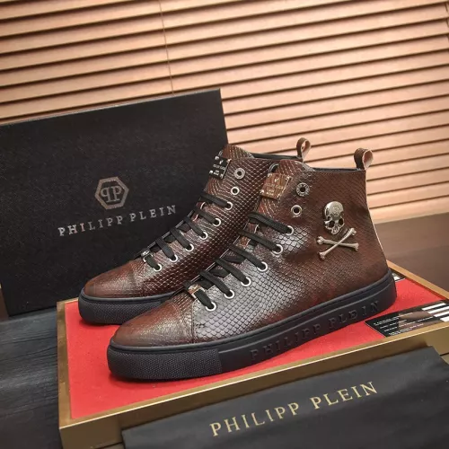 Philipp Plein PP High Tops Shoes For Men #1387900 $92.00 USD, Wholesale Replica Philipp Plein PP High Tops Shoes