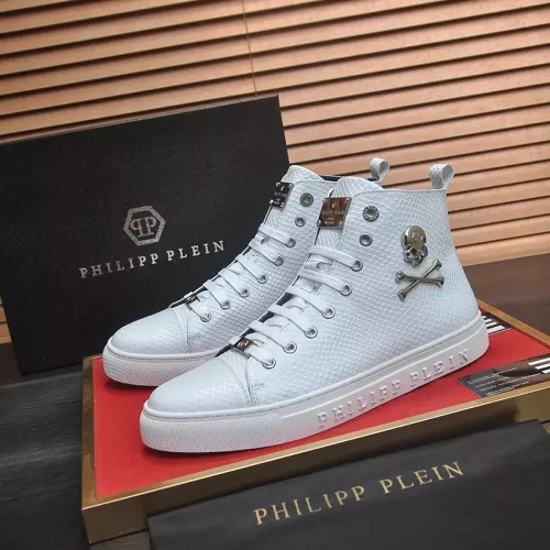 Philipp Plein PP High Tops Shoes For Men #1387901 $92.00 USD, Wholesale Replica Philipp Plein PP High Tops Shoes