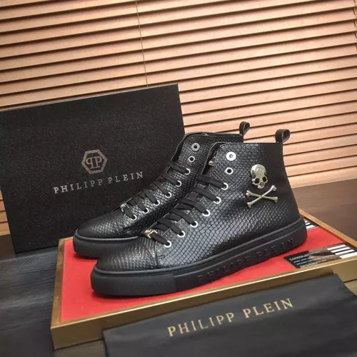 Philipp Plein PP High Tops Shoes For Men #1387903 $92.00 USD, Wholesale Replica Philipp Plein PP High Tops Shoes