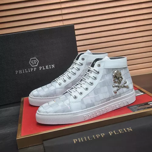 Philipp Plein PP High Tops Shoes For Men #1387906 $92.00 USD, Wholesale Replica Philipp Plein PP High Tops Shoes