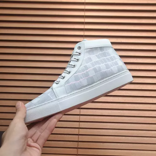 Replica Philipp Plein PP High Tops Shoes For Men #1387906 $92.00 USD for Wholesale