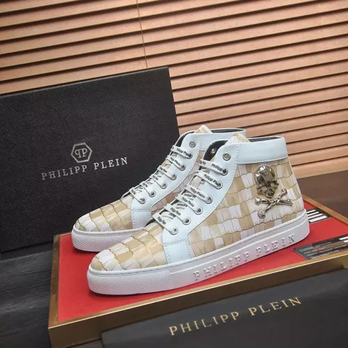 Philipp Plein PP High Tops Shoes For Men #1387907 $92.00 USD, Wholesale Replica Philipp Plein PP High Tops Shoes