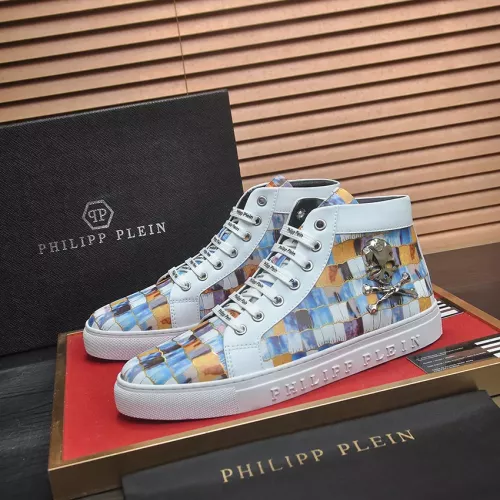 Philipp Plein PP High Tops Shoes For Men #1387909 $92.00 USD, Wholesale Replica Philipp Plein PP High Tops Shoes