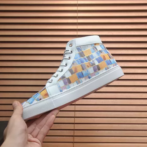 Replica Philipp Plein PP High Tops Shoes For Men #1387909 $92.00 USD for Wholesale