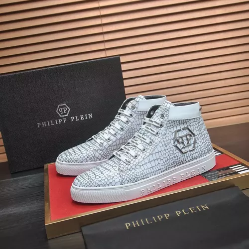 Philipp Plein PP High Tops Shoes For Men #1387910 $92.00 USD, Wholesale Replica Philipp Plein PP High Tops Shoes