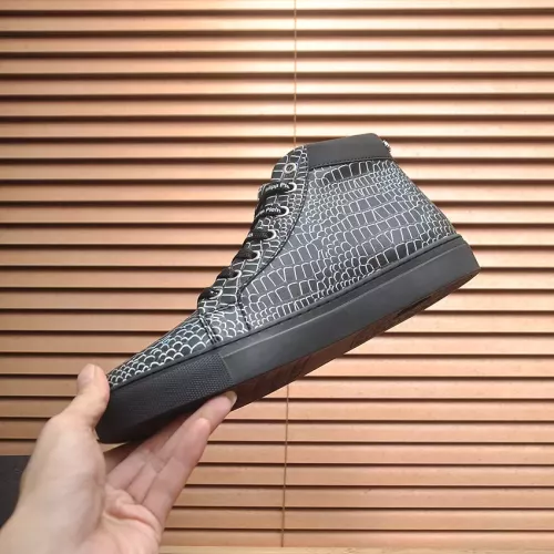 Replica Philipp Plein PP High Tops Shoes For Men #1387911 $92.00 USD for Wholesale