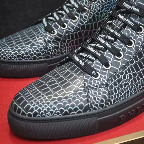 Replica Philipp Plein PP High Tops Shoes For Men #1387911 $92.00 USD for Wholesale