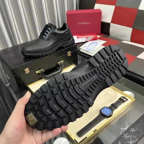 Replica Salvatore Ferragamo Leather Shoes For Men #1387949 $118.00 USD for Wholesale