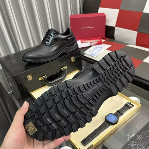 Replica Salvatore Ferragamo Leather Shoes For Men #1387951 $118.00 USD for Wholesale