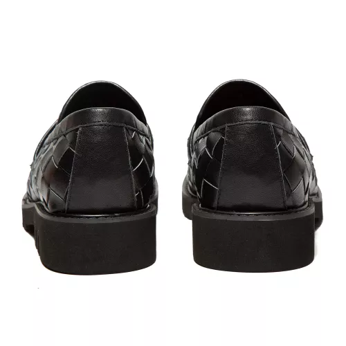 Replica Bottega Veneta BV Leather Shoes For Men #1387964 $135.00 USD for Wholesale