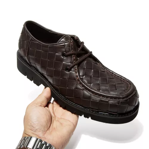 Replica Bottega Veneta BV Leather Shoes For Men #1387966 $145.00 USD for Wholesale