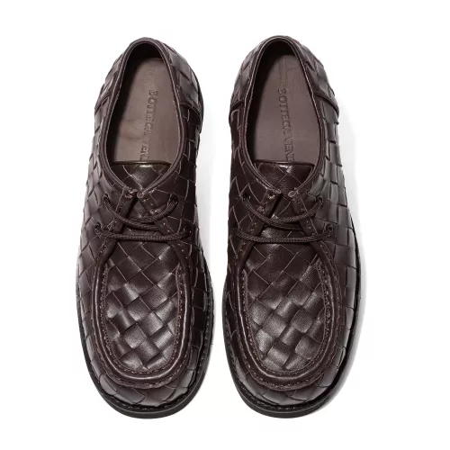 Replica Bottega Veneta BV Leather Shoes For Women #1387967 $145.00 USD for Wholesale