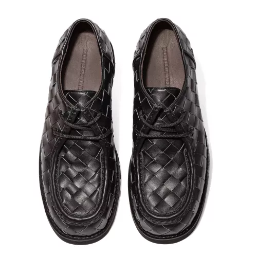 Replica Bottega Veneta BV Leather Shoes For Men #1387968 $145.00 USD for Wholesale
