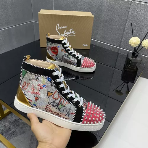 Christian Louboutin High Top Shoes For Men #1388037 $96.00 USD, Wholesale Replica Christian Louboutin High Top Shoes