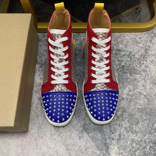 Replica Christian Louboutin High Top Shoes For Men #1388042 $98.00 USD for Wholesale