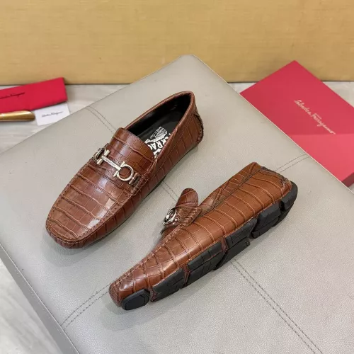 Salvatore Ferragamo Leather Shoes For Men #1388086 $96.00 USD, Wholesale Replica Salvatore Ferragamo Leather Shoes