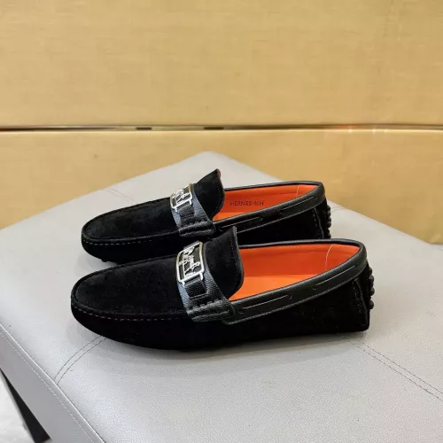 Replica Hermes Leather Shoes For Men #1388090 $98.00 USD for Wholesale