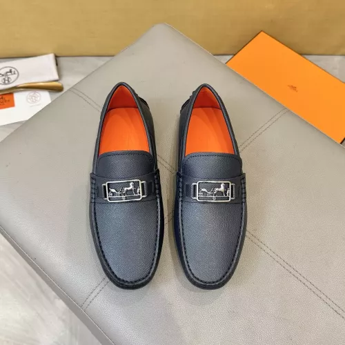Replica Hermes Leather Shoes For Men #1388091 $98.00 USD for Wholesale