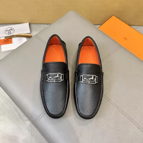 Replica Hermes Leather Shoes For Men #1388092 $98.00 USD for Wholesale