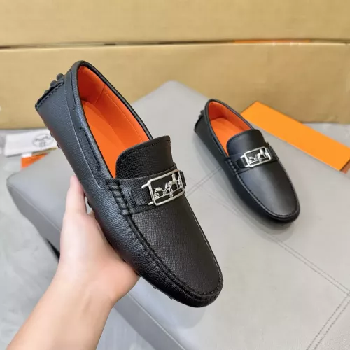 Replica Hermes Leather Shoes For Men #1388092 $98.00 USD for Wholesale