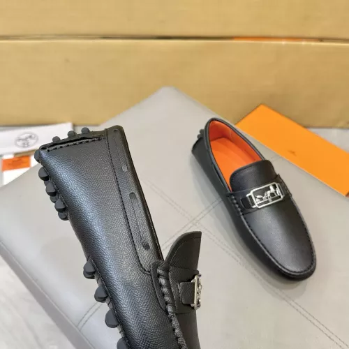 Replica Hermes Leather Shoes For Men #1388092 $98.00 USD for Wholesale