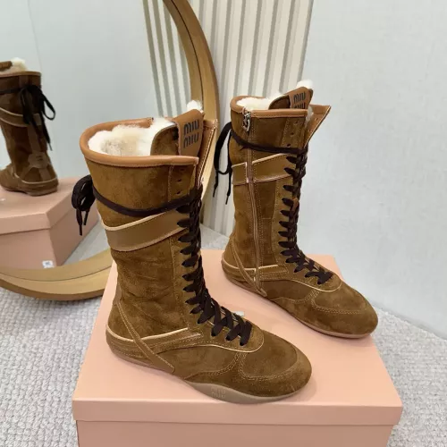 MIU MIU Boots For Women #1388323 $140.00 USD, Wholesale Replica MIU MIU Boots