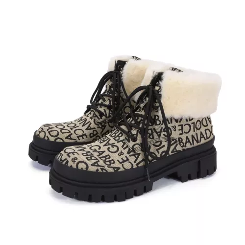 Replica Dolce & Gabbana D&G Boots For Women #1388479 $132.00 USD for Wholesale