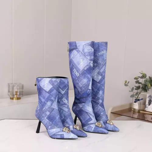 Replica Versace Boots For Women #1388579 $102.00 USD for Wholesale