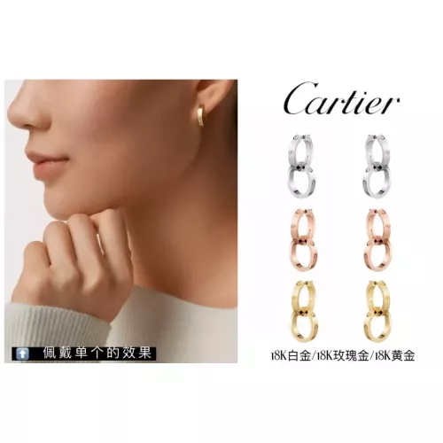 Replica Cartier Earrings For Women #1388697 $34.00 USD for Wholesale