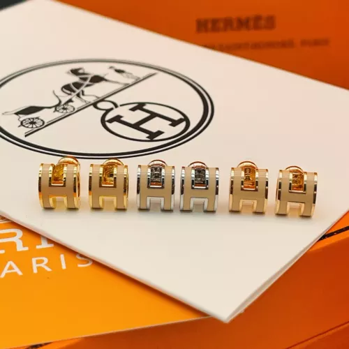 Replica Hermes Earrings For Women #1389231 $34.00 USD for Wholesale