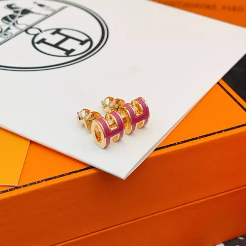 Replica Hermes Earrings For Women #1389239 $34.00 USD for Wholesale