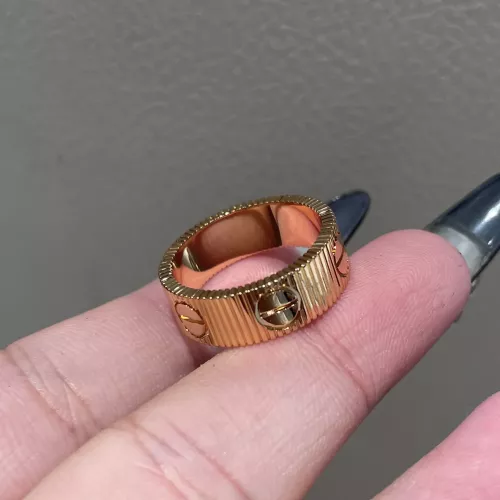 Replica Cartier Rings In Rose Gold For Unisex #1390047 $56.00 USD for Wholesale