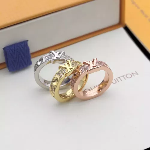 Replica Louis Vuitton LV Rings In Gold #1390157 $25.00 USD for Wholesale